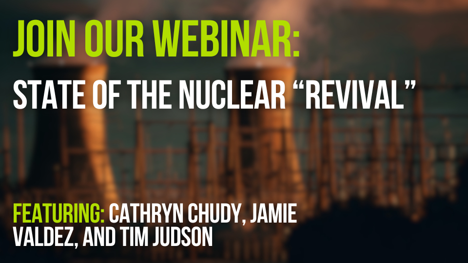 Join our webinar: State of the nuclear "revival"